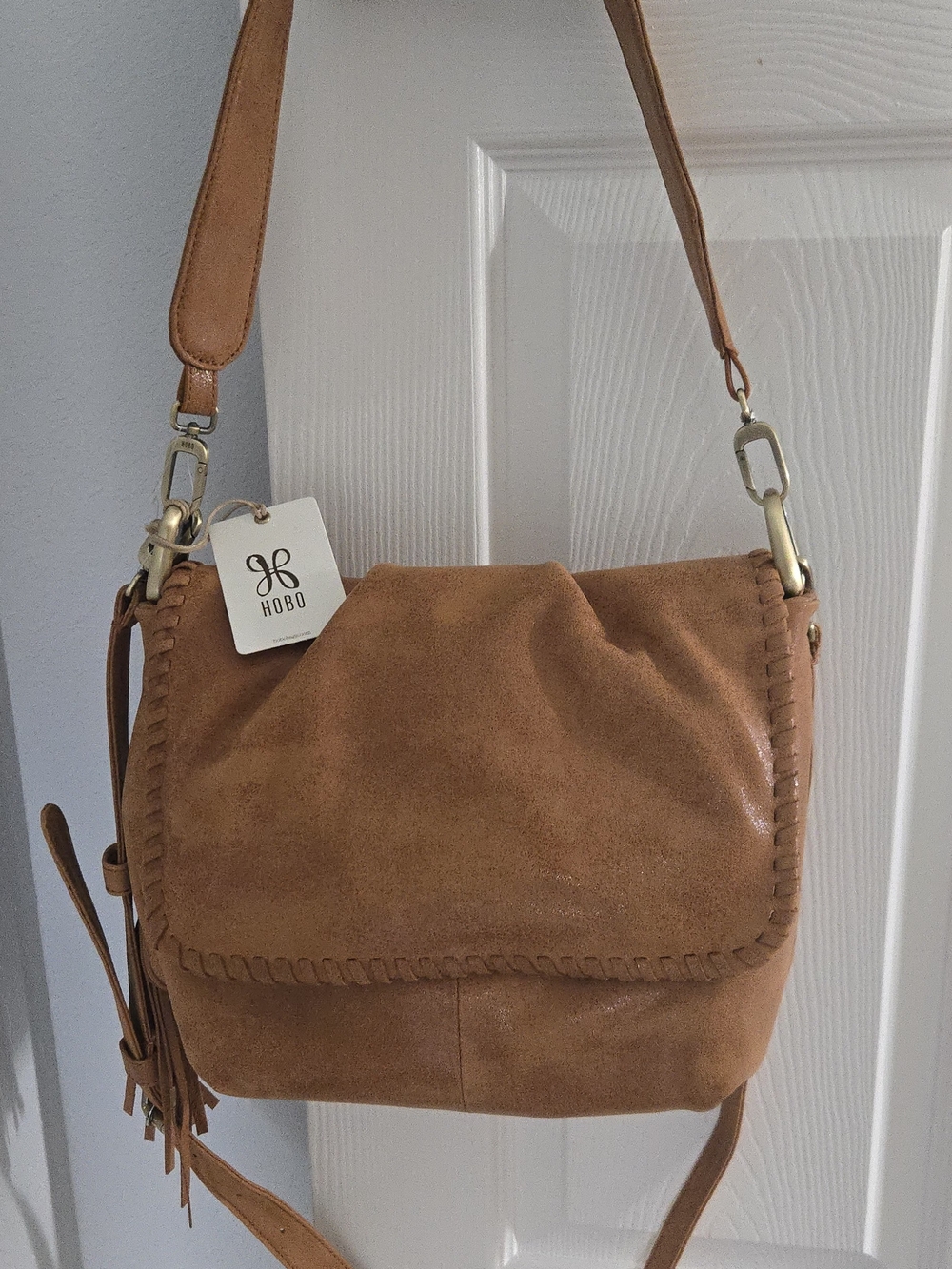 NWT HOBO INTERNATIONAL HARLEY CONVERTABLE SHOULDER BAG IN WHISKEY!!